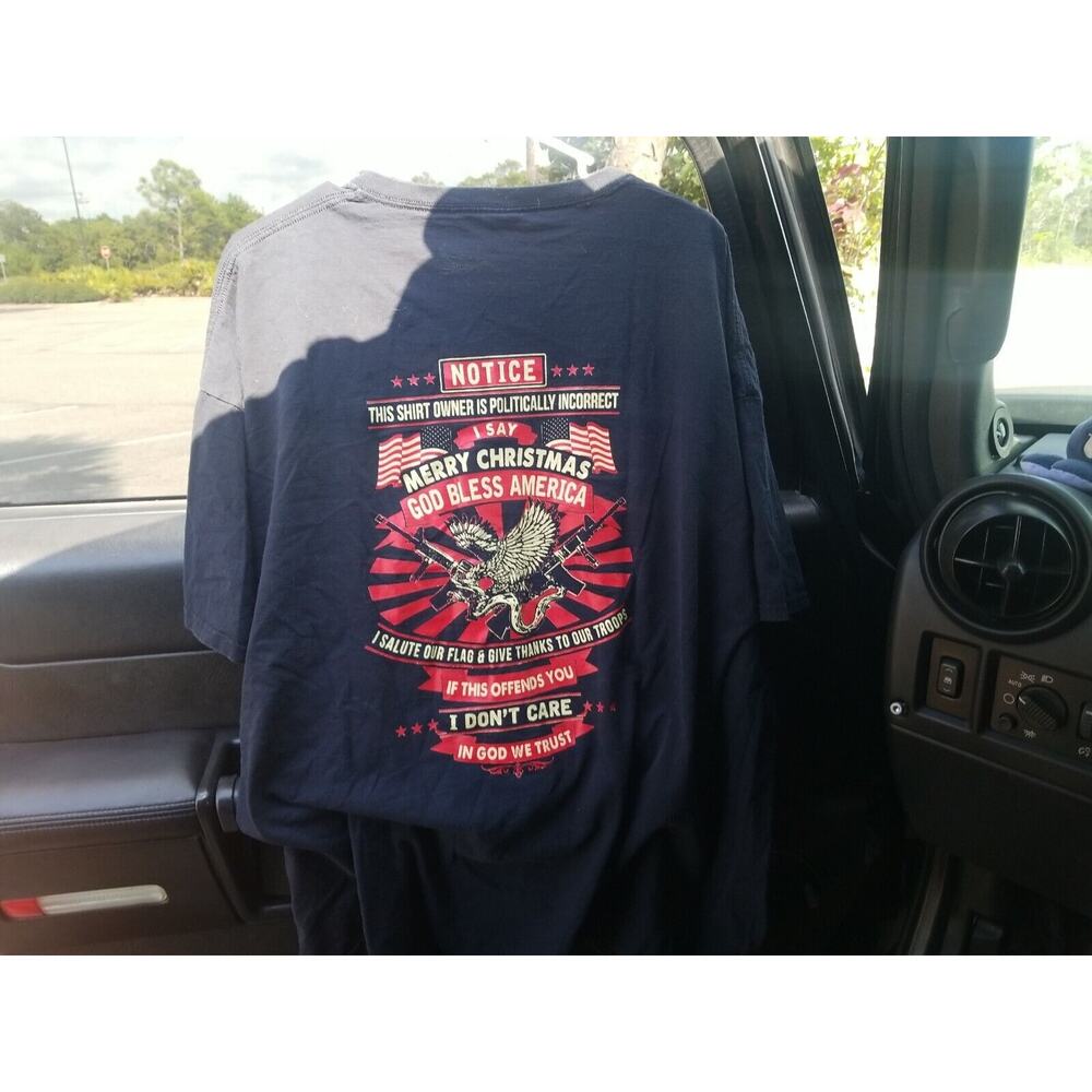 God Bless America Patriot Shirt Size‎ 3XL 2nd Amendment Freedom Of Speech
